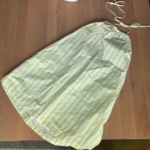 A New Day Halter Striped Dress w Pockets